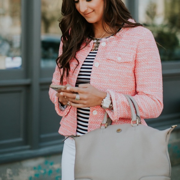 J.Crew Peplum Lady Jacket in Neon Fuschia Tweed - Picture 6 of 14